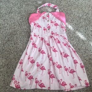 Kate Quinn NWOT Pink Flamingo Print Dress